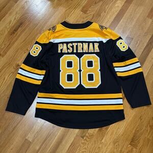 Boston Bruins Hockey Jersey David Pastrnack #88 Mens XL NHL Black Fanatics NWOT